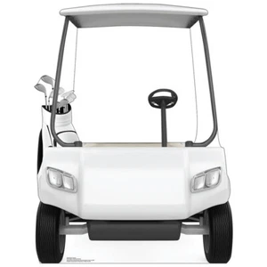GOLF CART STAND-IN Lifesize CARDBOARD CUTOUT Standup Standee Golf Course Standin - Picture 1 of 4