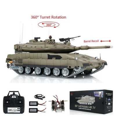 Henglong 1/16 RC Tank IDF Merkava MK IV 3958 Metallgetriebe 360Turret 2Batterie - Bild 1 von 4