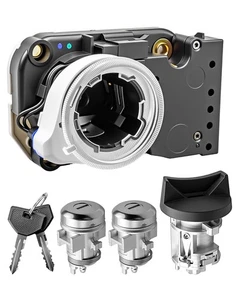 Ignition Switch Lock Cylinder Case with 2 Door Locks 2 Keys Fit for Dodge Ram... - Foto 1 di 6
