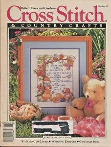 Cross Stitch & Country Crafts Patterns Magazine May 1992 Better Homes Gardens - Picture 1 of 8