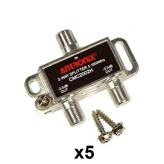 Antronix CMC2002H 2-Way-(5) Pack Horizontal Splitter - Cable TV Verizon Fios Cox - Image 1 of 1