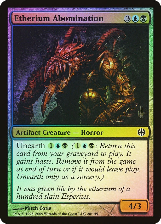MTG FOIL Etherium Abomination  - Alara Reborn #020 - Image 1 of 1