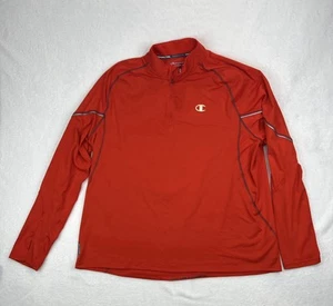 Men’s Champion Performax Duofold Quarter Zip Fleece Athletic Sweater Size 2XL - Picture 1 of 10