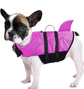 Ripstop Dog Life Jacket Shark Life Vest for Dogs “Rose Red XS” NEW - Picture 1 of 5