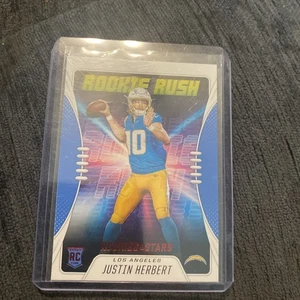 2020 Panini Rookies & Stars Rookie Rush #RR-3 Justin Herbert Red Foil RC - Picture 1 of 1