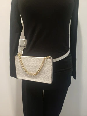 Michael Kors Talla Mediana Bronceado Cinturón Bolso Cadena Dorada Riñonera Logo Ajustable Foto 1 de 4