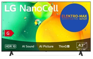 LG 75NANO756QC 75 Zoll NanoCell SmartTV Pro EEK:G (Skala A bis G) - Bild 1 von 7