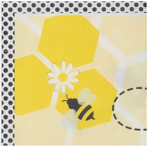 - Bumble Bee Party Supplies, Yellow Paper Napkins for Bee Decor (6.5 x 6.5 In... - Picture 1 of 7