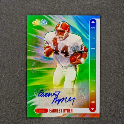 2024 Panini Absolute Earnest Byner Spectrum Autograph Auto 25/25 #SS-EBR Bookend - Image 1 of 3