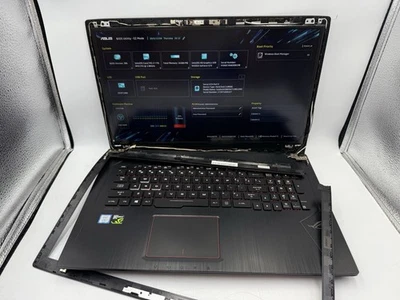ASUS ROG GL753V 17.3" Laptop Core i7-7700HQ 2.8GHz 16GB 128GB+1TB BROKEN! AS-IS - Image 1 of 4