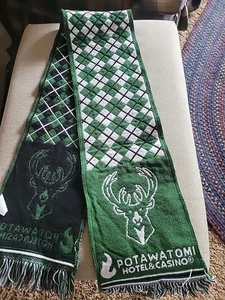 SGA Milwaukee Bucks Argyle Schal Einheitsgröße grün 54" mal 7,25" - Bild 1 von 3