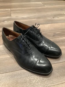 Hombre Allen Edmonds Park Avenue Talla 11 1/2 EEE Negro Puntera Oxford - Imagen 1 de 16