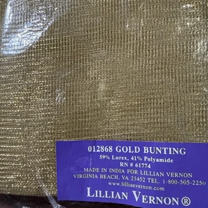 De Colección Lillian Vernon/Tela de Red de Banderín/Decoración de Navidad Artesanía NUEVO - Imagen 1 de 5