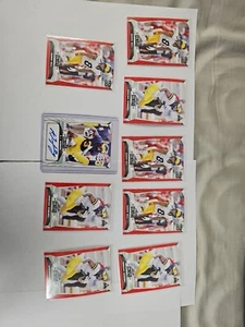 Lote de 9 cartas Leaf Draft Michigan 2023 año Autógrafo Henning... - Imagen 1 de 2