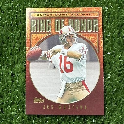 2002 Topps Ring of Honor Joe Montana #JM19 San Francisco 49ers Insert Card - Image 1 of 2