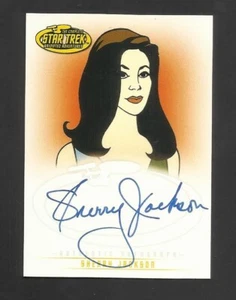 SHERRY JACKSON SIGNED AUTOGRAPH CARD STAR TREK CULT TV SHOW ACTRESS ANDREA - Picture 1 of 2