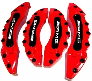 Brake Caliper Covers for Mercedes 4 Matic C E ML GLA GLB GLC GLE S AMG Class SLK - Picture 1 of 6
