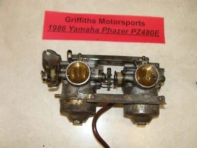 Yamaha Phazer Deluxe 1986 PZ480E 81J fabricante de equipos originales MIKUNI carburadores de carbohidratos Foto 1 de 4