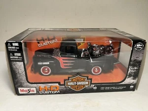 Harley-Davidson 1948 Ford F-1 Pickup w/ 1948 FL Panhead 1:24 Scale H-D Custom - Picture 1 of 11