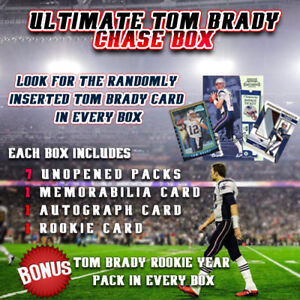 2000 CONTENDERS ULTIMATE TOM BRADY HOT BOX - 8 PACKS + AUTO + JERSEY + ROOKIE
