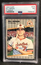 1989 Fleer Bill Ripken FF ERROR Card #616 Billy F**K Face Bat Rare PSA 7