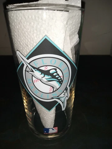 Florida Marlins 1994 MLB Texaco 16 Oz Drinking Glass Cover