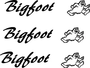 6 pc BIGFOOT Camper RV Vinyl Decal Sticker Graphics Stickers - Foto 1 di 2