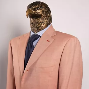 NWT $3850 ISAIA Wool and Silk and RAMIE Sport Coat Durty Pink 40US/50IT - Picture 1 of 20
