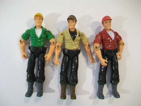 ADVENTURE WHEELS HUNTER FISHERMAN 4" ACTION FIGURE LOT Cover