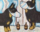 Lancashire Heeler Dog Pop Folk Art Print 8 x 10 Signed by Kimberly Helgeson Sams