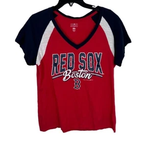 Campus Lifestyle MLB Boston Red Sox Cotton T Shirt Glitter Women's Size XL EUC - Picture 1 of 9