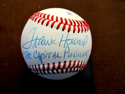 FRANK HOWARD THE CAPITAL PUNISHER SENATORS SIGNED AUTO VINTAGE OL BASEBALL JSA - Image 1 of 3