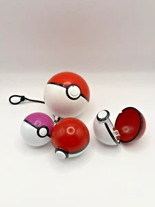 Lot of 4 Vintage Pokemon Nintendo PokeBall (EMPTY) - Picture 1 of 12