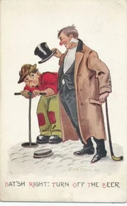 Dat'sh Rechtskomik-Postkarte aus dem Bier - 1911 - Bild 1 von 2