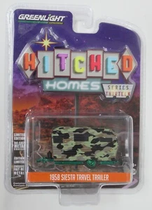 Greenlight Hitched Homes 1958 Siesta Travel Trailer Camouflage - CHASE - Picture 1 of 5