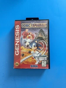 SONIC THE HEDGEHOG SPINBALL ( SEGA GENESIS ) 1996 GAME W/CASE & MANUAL TESTED. - Picture 1 of 4