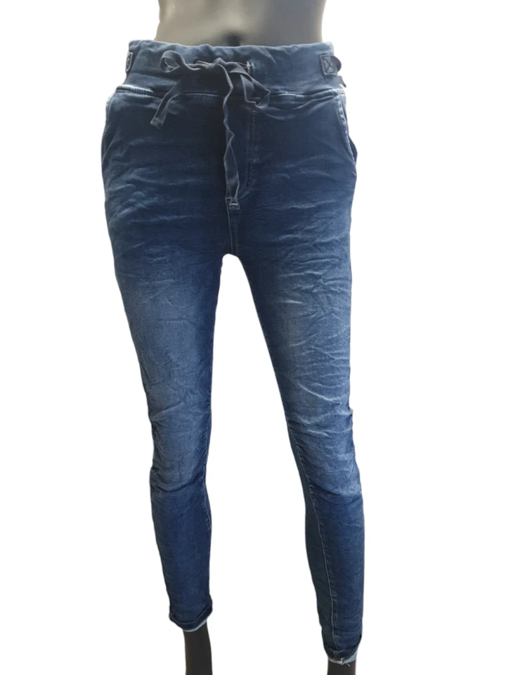 💋Melly&Co Hose Jogger Jeans Jogpant  Denim viele Farben  Gr.S-XXL - Bild 1 von 1