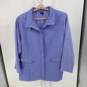 Talbots Womens Quilted Packable Puffer Jacket Lightweight Lilac Purple Size 3X - Picture 1 of 12