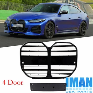 Parrilla delantera Kindey negra brillante para BMW G26 serie 4 4 puertas 2021-24 sin ACC - Imagen 1 de 6