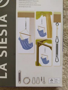 RRP £25 BNIB La Siesta Seguro Confort Hanging Chair Hammock Fixing Set Ceiling - Picture 1 of 4
