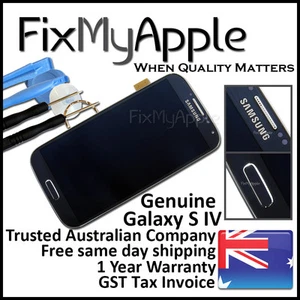 Samsung Galaxy S IV S4 OEM i9506 Black LCD Touch Screen Digitizer Frame Assembly - Picture 1 of 4