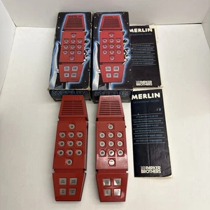 2x Merlin Parker Bros 1978 con scatola ricambi o riparazione solo terminali batteria corrosi - Foto 1 di 21