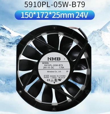 For NMB 5910PL-05W-B79 17251 17CM Inverter Cooling Fan 24V 1.70A 3-wire - Image 1 of 4
