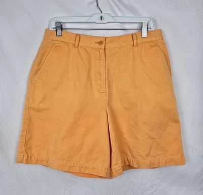 Lauren Ralph Lauren Women's Orange Beachy Travel Vacation Bermuda Shorts sz 12 - Image 1 of 4