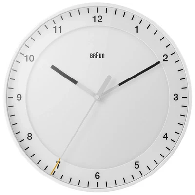 Braun | BC17W Classic Large Analogue Wall Clock in White - Image 1 of 2