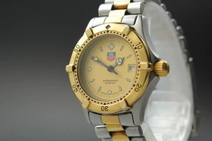[Exc+5] TAG Heuer 2000 Professional 964.008 Gold Quartz Ladies Watch Swiss Made - Picture 1 of 10
