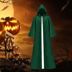Halloween Long Cape Cape Witch Cape Long Hooded for Vintage Gathering - Picture 1 of 10