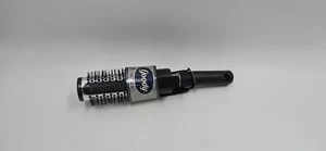 Vtg. Goody Round Metal Barrel Curl Hair Brush With Grip Clamp NEW Silver 1.25" - Picture 1 of 3
