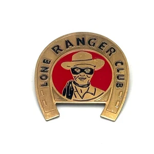RARE VINTAGE LONE RANGER CLUB LUCKY HORSESHOE BADGE/PINBACK 1940’s - Picture 1 of 2