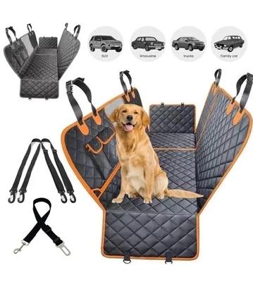 Dog Car Seat Cover for Back Seat Waterproof Hammock Nonslip Backseat Dog Cover - Image 1 of 4